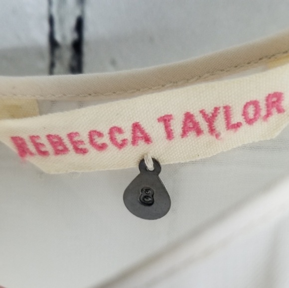 REBECCA TAYLOR | 100% silk animal print blouse - Picture 8 of 11